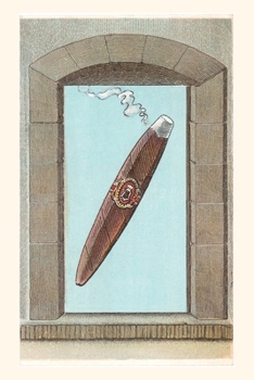 Paperback Vintage Journal Cigar Floating in Stone Window Book