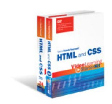 Paperback Sams Teach Yourself HTML and CSS Video Learning Starter Kit [With DVD] Book