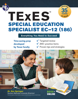 Paperback TExES Special Education Specialist Ec-12 (186) 2026-2027 Book