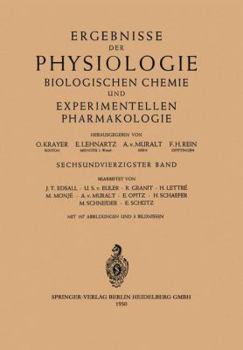 Paperback Ergebnisse Der Physiologie Biologischen Chemie Und Experimentellen Pharmakologie: Sechsundvierzigster Band [German] Book