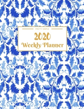 Paperback Weekly Planner 2020: Year At A Glance And Vertical Dated Pages - 8.5 x 11 inches 120 pages Book