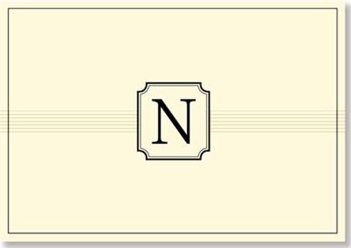 Monogram Note Cards: N (Stationery, Boxed Cards)