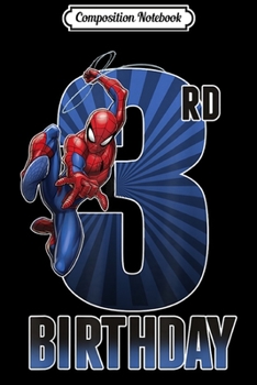 Composition Notebook: Spider-Man Swinging 3rd Birthday Graphic  Journal/Notebook Blank Lined Ruled 6x9 100 Pages