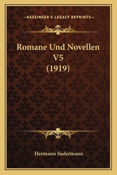 Paperback Romane Und Novellen V5 (1919) [German] Book