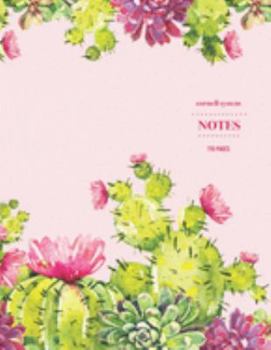 Cornell System Notes 110 Pages: Cactus Notebook for Professionals and Students, Teachers and Writers | Succulent Llama Pattern