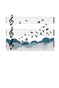 Paperback Notebook: Music Orchestra Conductor birds choir free gift 120 Pages, 6x9 Inches, Dot Grid Book