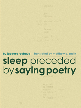 Paperback Sleep Preceded by Saying Poetry Book