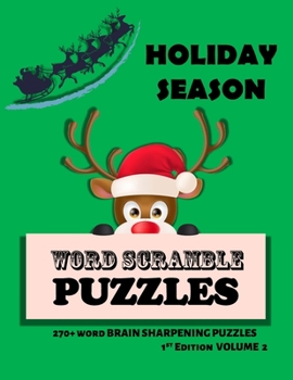 Paperback Holiday Season Word Scramble Puzzle Book