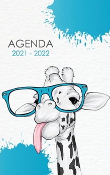 Paperback Agenda 2021 - 2022: Agenda Escolar dia por pagina Jirafa Para estudiantes Primaria Colegio Secundaria - Diaria y semanalmente Septiembre d [Spanish] Book