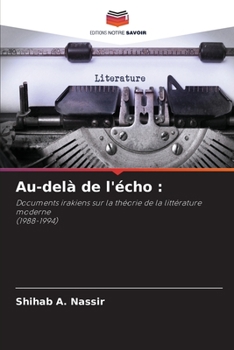 Paperback Au-delà de l'écho [French] Book