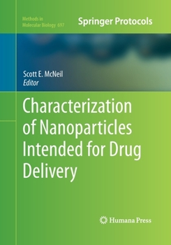 Paperback Characterization of Nanoparticles Intended for Drug Delivery Book
