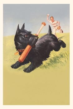 Paperback Vintage Journal Scottie Dog with Bat Book