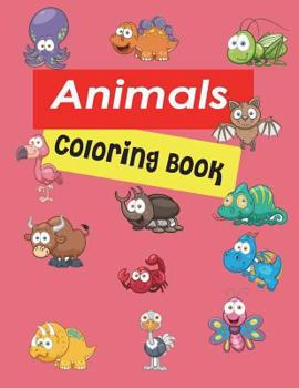 Paperback Animals Coloring Book: For Kids Ages 4-8, 8-12 Book