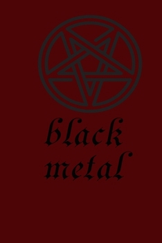 Paperback black metal: Notebook, Journal, Diary (120 Pages, Lines, 6 x 9) A gift for metal head Book