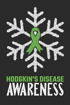 Hodgkin's Disease Awareness: Christmas Snowfall College Ruled Hodgkin's Disease Awareness Journal, Diary, Notebook 6 x 9 inches with 100 Pages