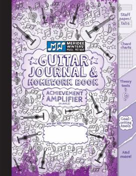 Paperback Guitar Journal and Homework Book (Purple) Book