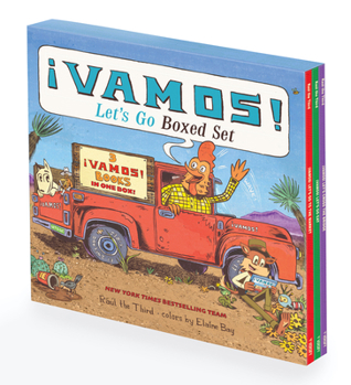 Paperback ¡Vamos! Let's Go 3-Book Paperback Picture Book Box Set: ¡Vamos! Let's Go to the Market, ¡Vamos! Let's Go Eat, and ¡Vamos! Let's Cross the Bridge Book