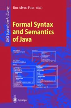 Paperback Formal Syntax and Semantics of Java Book