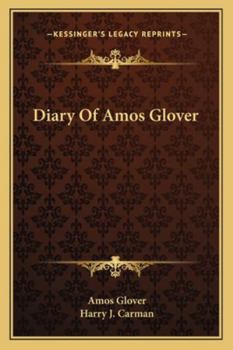 Paperback Diary Of Amos Glover Book