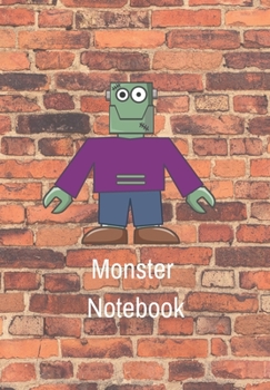 Paperback Monster Notebook Graffiti Monster on a Wall: Journal for Monster Lovers Remember Those Important Things by Using This Notebook for Your Reminders Book
