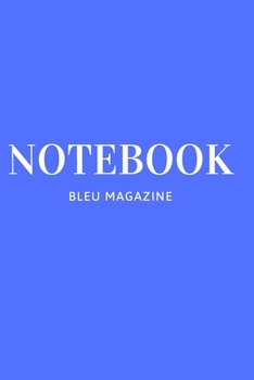 Paperback Notebook: blue magazine Book