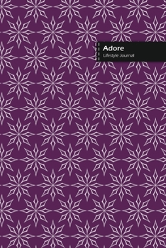 Paperback Adore Lifestyle Journal, Blank Write-in Notebook, Dotted Lines, Wide Ruled, Size (A5) 6 x 9 In (Purple) Book