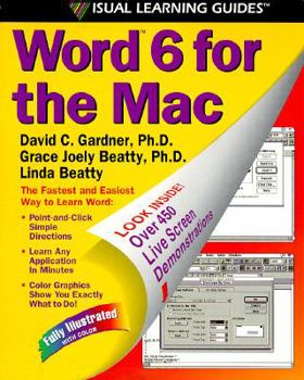 Paperback Word 6 for the Mac: The Visual Learning Guide Book