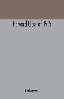 Paperback Harvard Class of 1915 Book