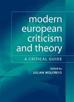 Paperback Modern European Criticism and Theory: A Critical Guide Book