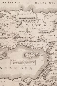 1800 Map of Those Countries in which the Apostles Traveled Propagating Christianity: A Poetose Notebook / Journal / Diary (100 pages/50 sheets)