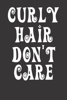 Notebook: Hairdresser Hairstylist Curly Hair Dot Grid 6x9 120 Pages