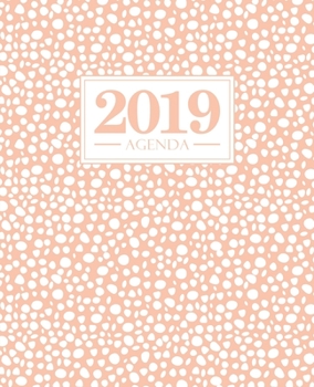 Agenda 2019: 190 x 235 mm: Agenda 2019 semana vista español: 160 g/m² Círculos en rosa y blanco 6750