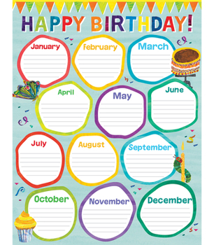 Wall Chart World of Eric Carle(tm) Birthday Chart Book