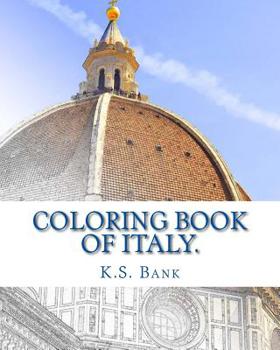 Paperback Coloring Book of Italy. Book