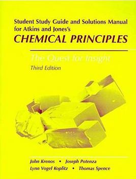 Paperback Chemical Principles Student's Study Guide & Solutions Manual Book