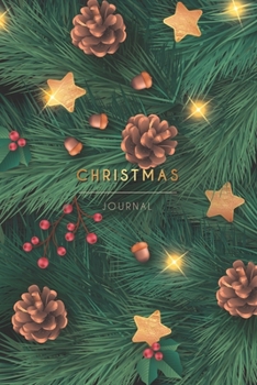 Paperback Christmas Tree Journal: Black Cover Edition, Blank Lined Journal for Holiday Christmas Lists, Planning, Shopping, Gifts, Memories and More Book
