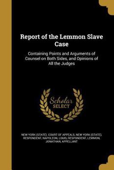 Paperback Report of the Lemmon Slave Case Book
