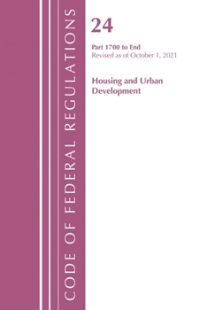 Paperback Code of Federal Regulations, Title 24 Housing and Urban Development 1700 - End, 2022 Book