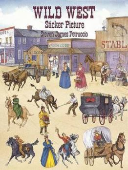Paperback Wild West Sticker Picture Book