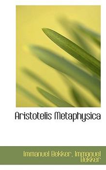 Paperback Aristotelis Metaphysica Book