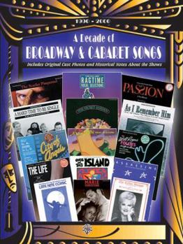 Paperback A Decade of Broadway & Cabaret Songs: 1990-2000 Book