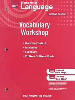 Paperback Holt Traditions Vocabulary Workshop: Vocabulary Workshop Book