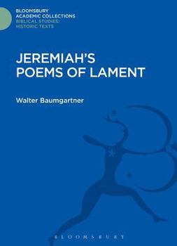 Hardcover Jeremiah's Poems of Lament Book