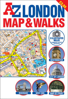 Paperback London A-Z Map & Walks Book
