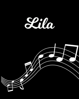 Lila: Sheet Music Note Manuscript Notebook Paper | Personalized Custom First Name Initial L | Musician Composer Instrument Composition Book | 12 ... Guide | Create Compose & Write Creative Songs