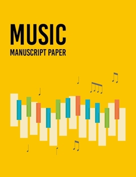 Paperback music notebook journal: Music Writing Notebook, journal - Blank Sheet Music Notebook - Wide Staff Blank Manuscript Paper - 9 Staves Per Page - Book