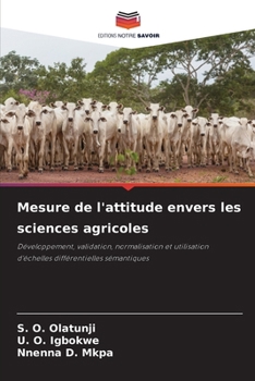 Paperback Mesure de l'attitude envers les sciences agricoles [French] Book
