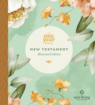 Paperback The One Year Bible New Testament: NLT (Softcover, Floral Paradise) Book