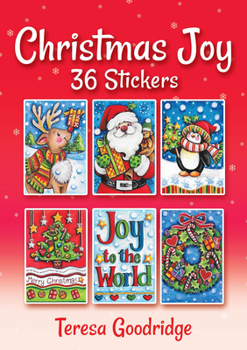 Paperback Christmas Joy 36 Stickers Book