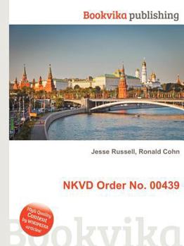 Paperback Nkvd Order No. 00439 Book